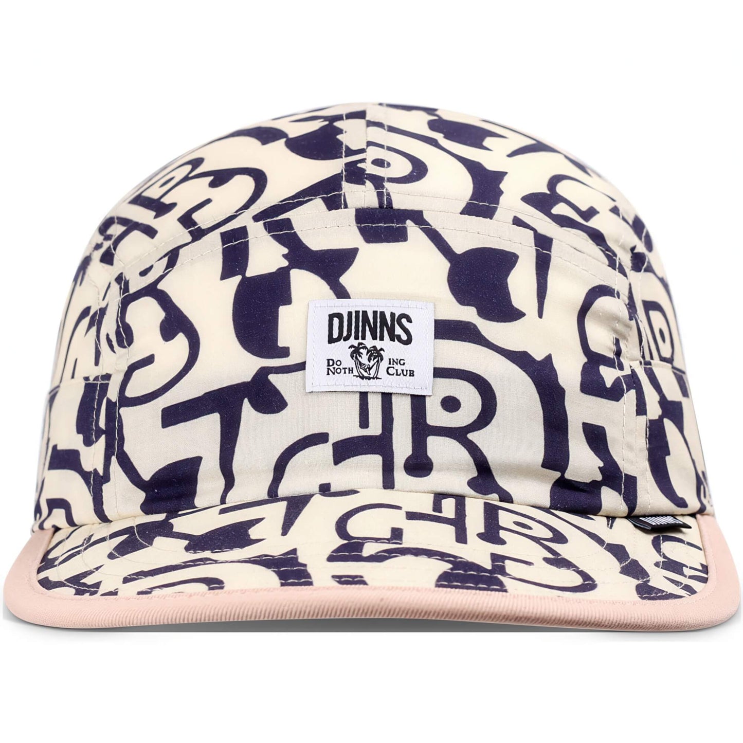 Šiltovka DJINN'S 5 Panel Soft Flat Cap Simple Aztek Beige/Black