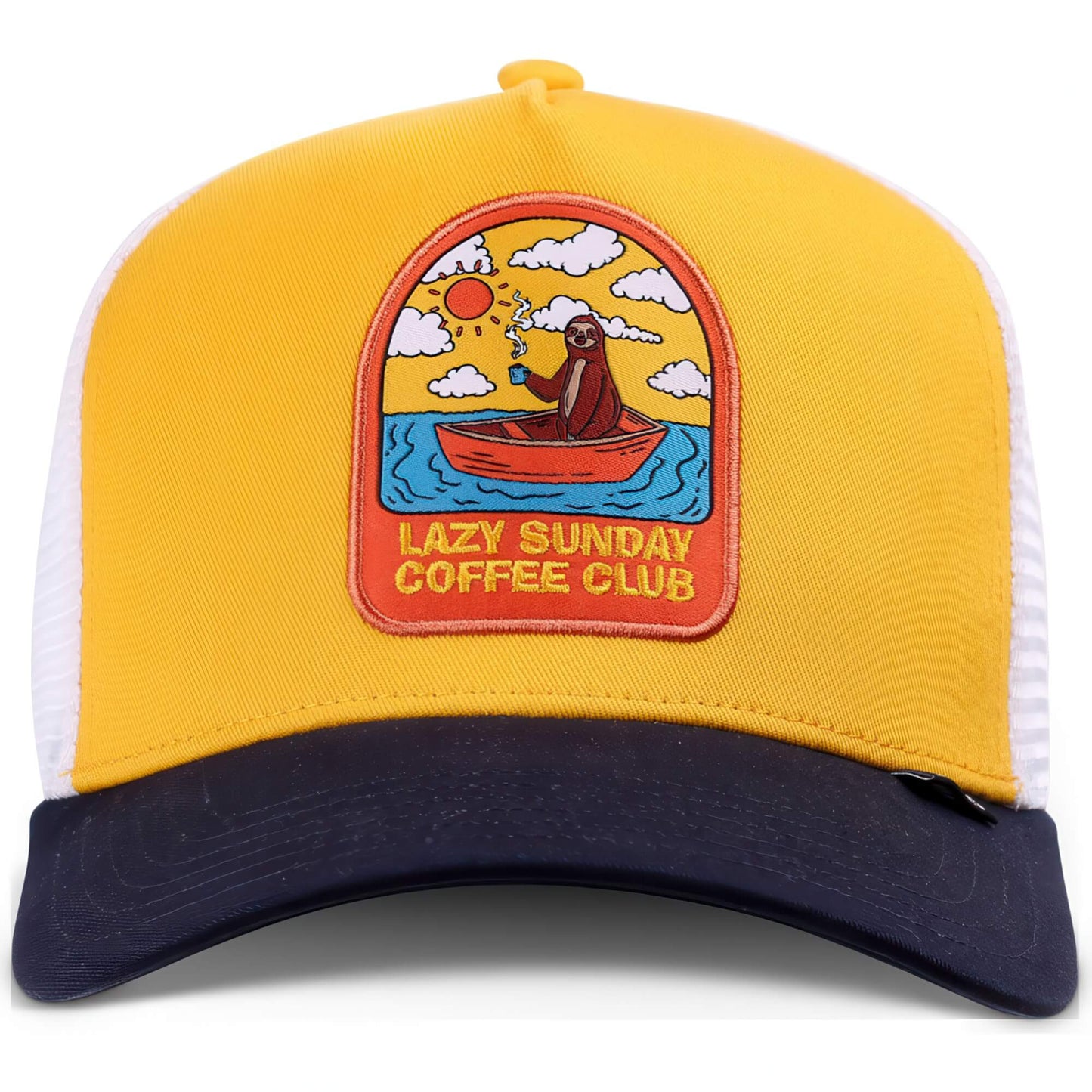 Šiltovka so sieťkou DJINN'S Trucker Cap HFT Sunday Sloth Mustard/Navy