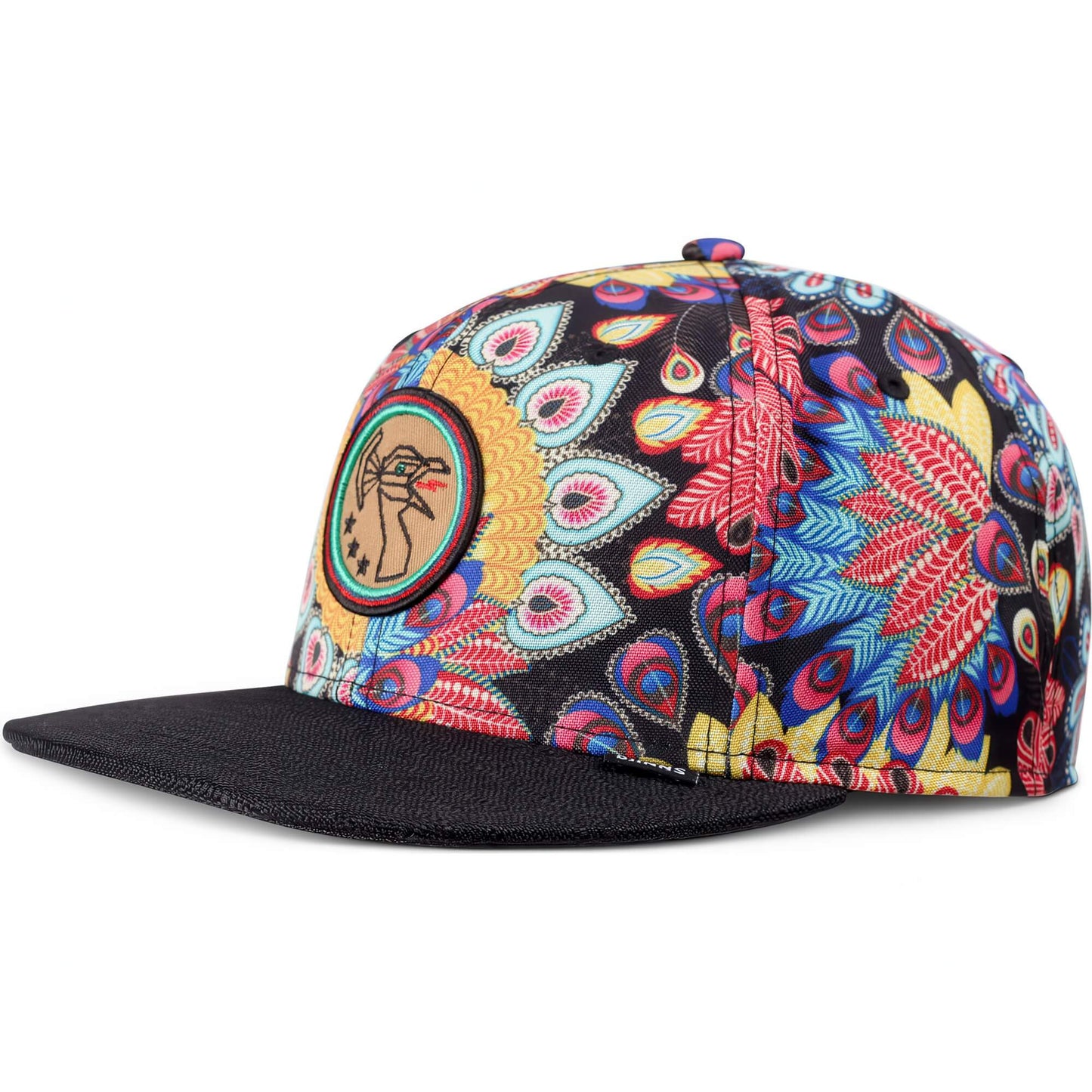 Šiltovka DJINN'S 6 Panel Snapback Cap Peacock Linen Black