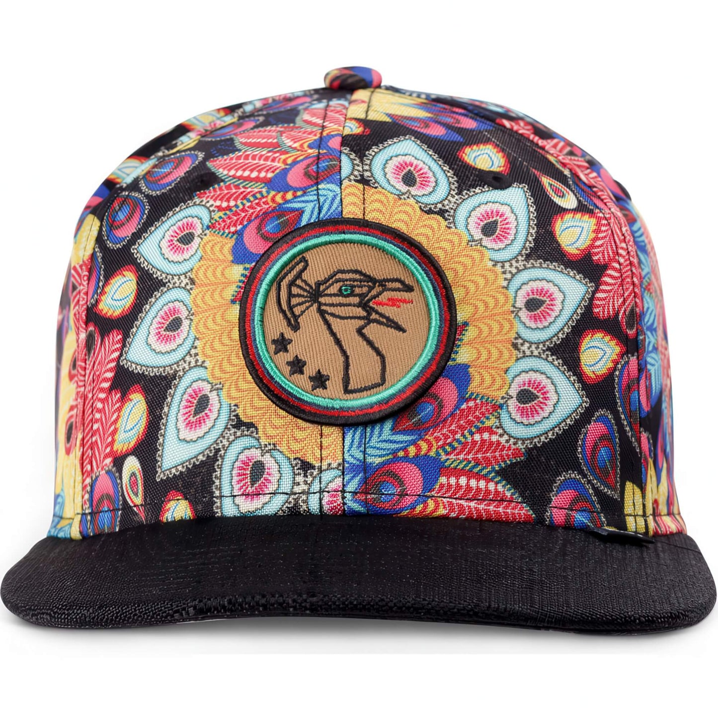 Šiltovka DJINN'S 6 Panel Snapback Cap Peacock Linen Black