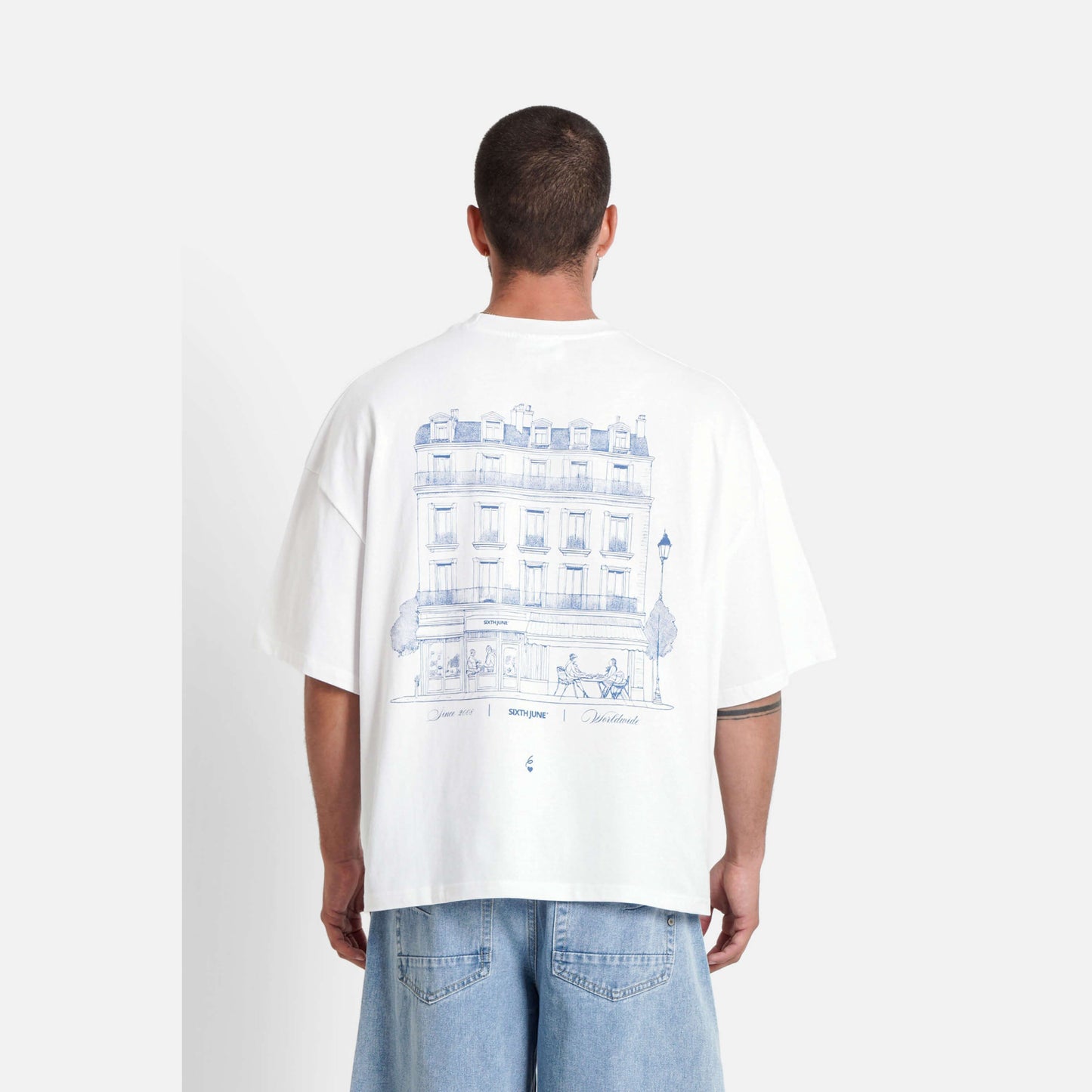 Tričko Sixth June SJ Caf Printed Ss Tshirt White