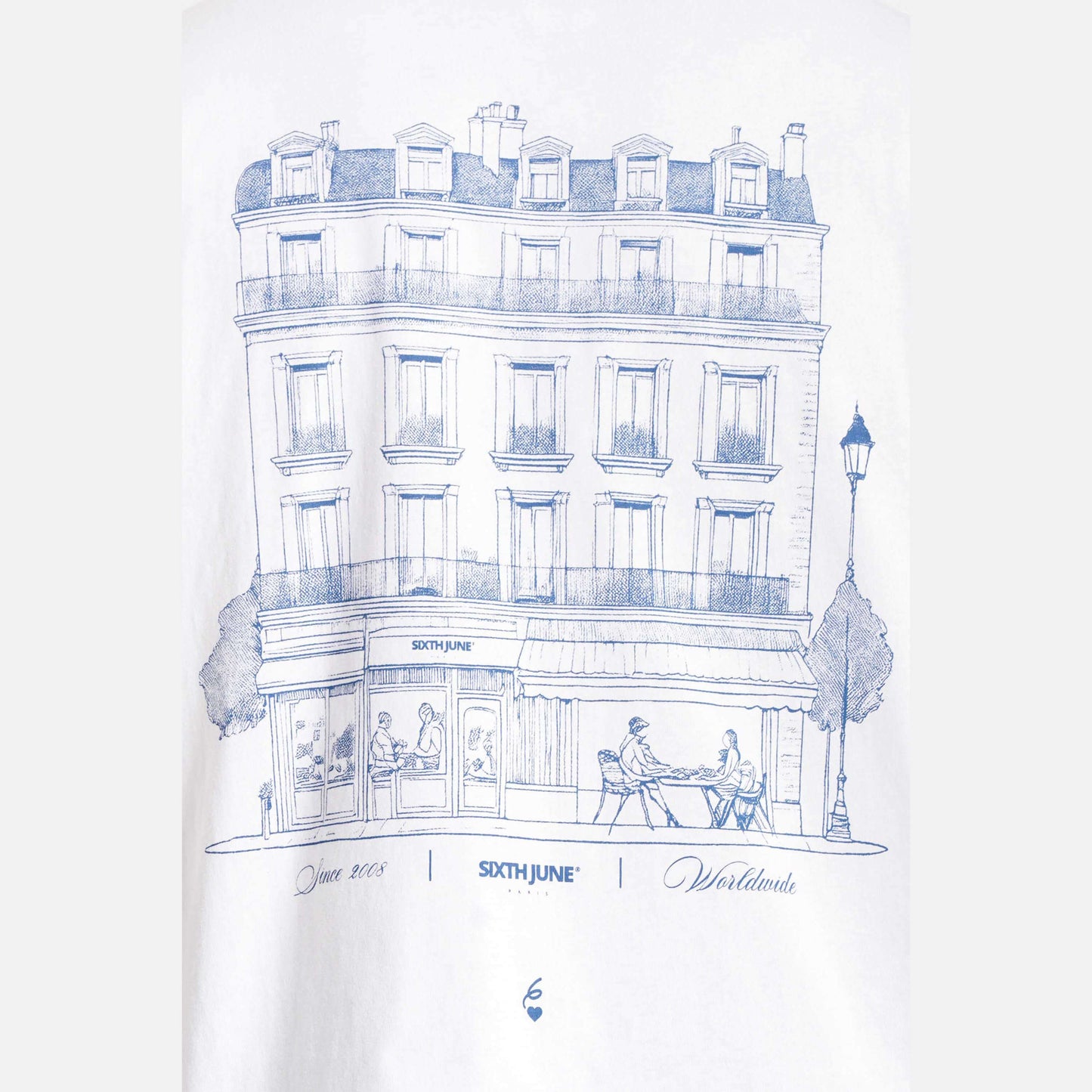 Tričko Sixth June SJ Caf Printed Ss Tshirt White