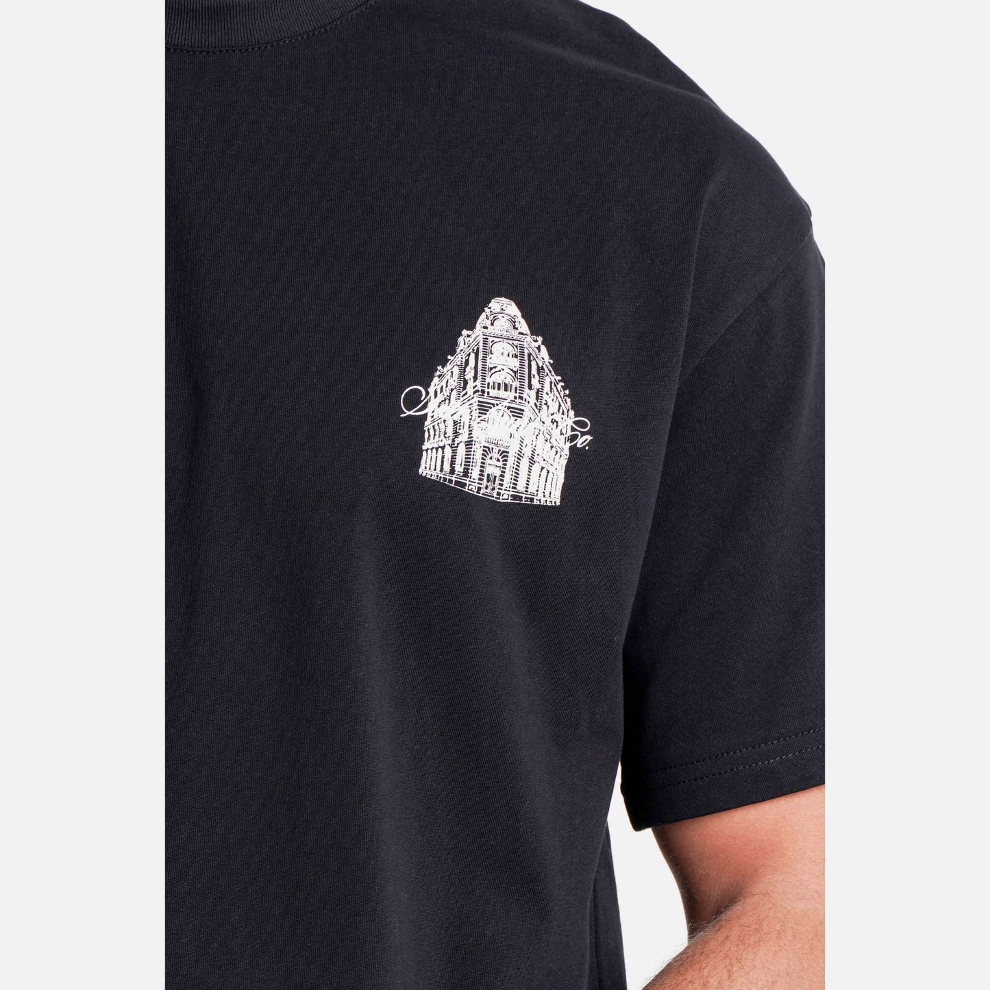 Tričko Sixth June Maison SJ Print Ss Tshirt Black