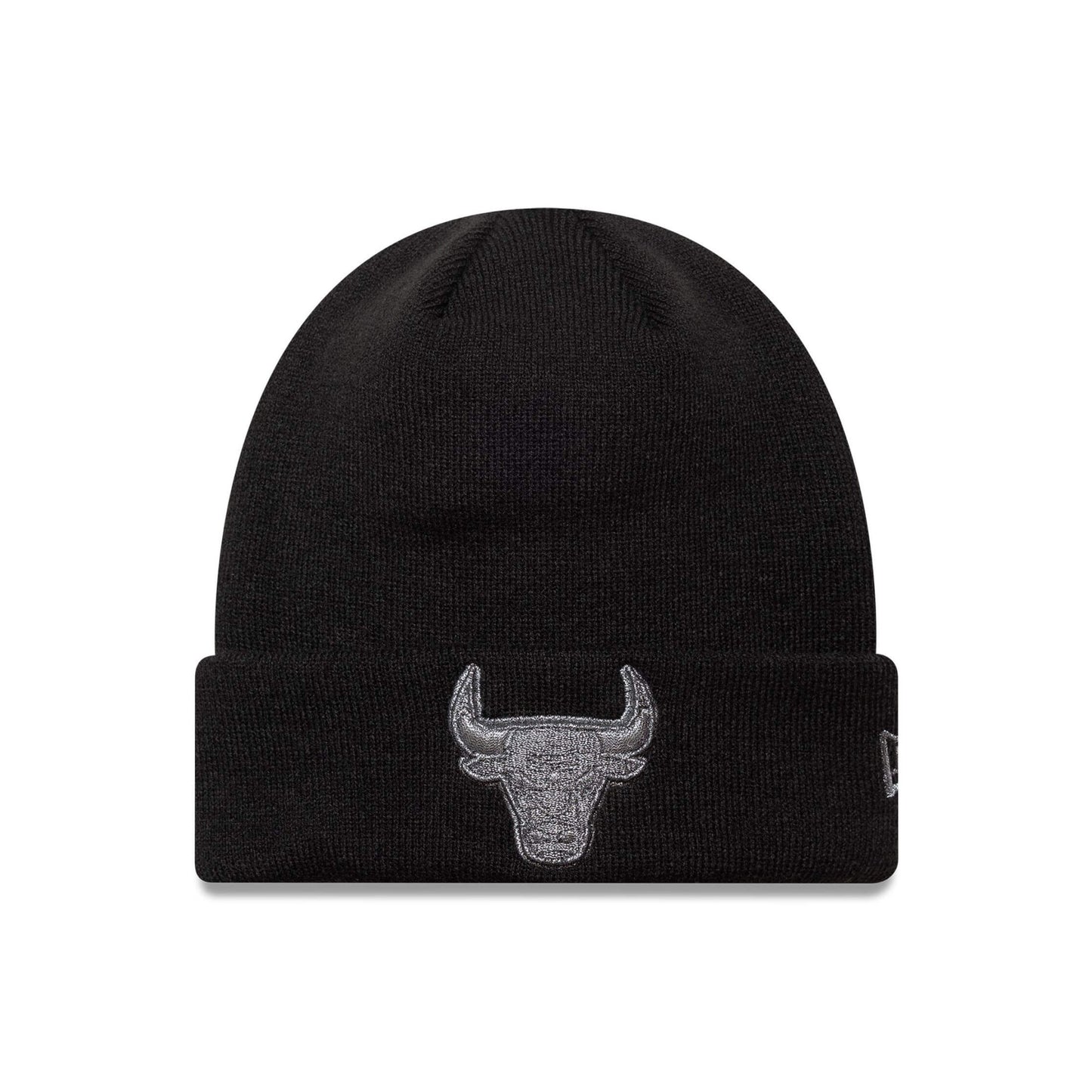 Zimná čiapka New Era Chicago Bulls NBA Metallic Black Cuff Knit Beanie Hat čierna