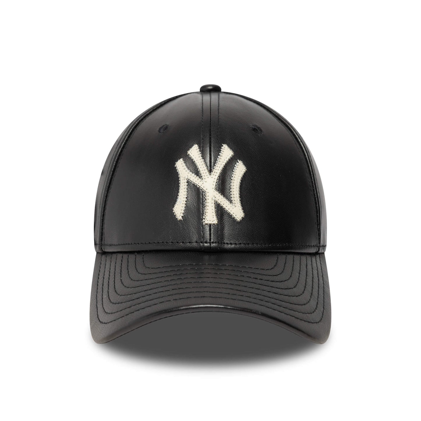 Kožená šiltovka New Era New York Yankees MLB Leather Black 9FORTY M-Crown Adjustable Cap čierna