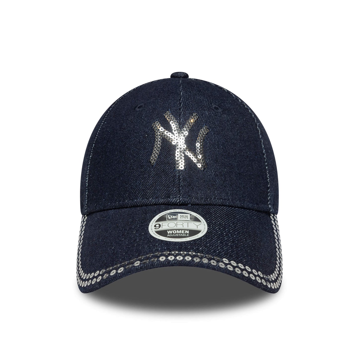 Dámska šiltovka New Era New York Yankees Womens MLB Sequin Dark Blue 9FORTY Adjustable Cap tmavomodrá
