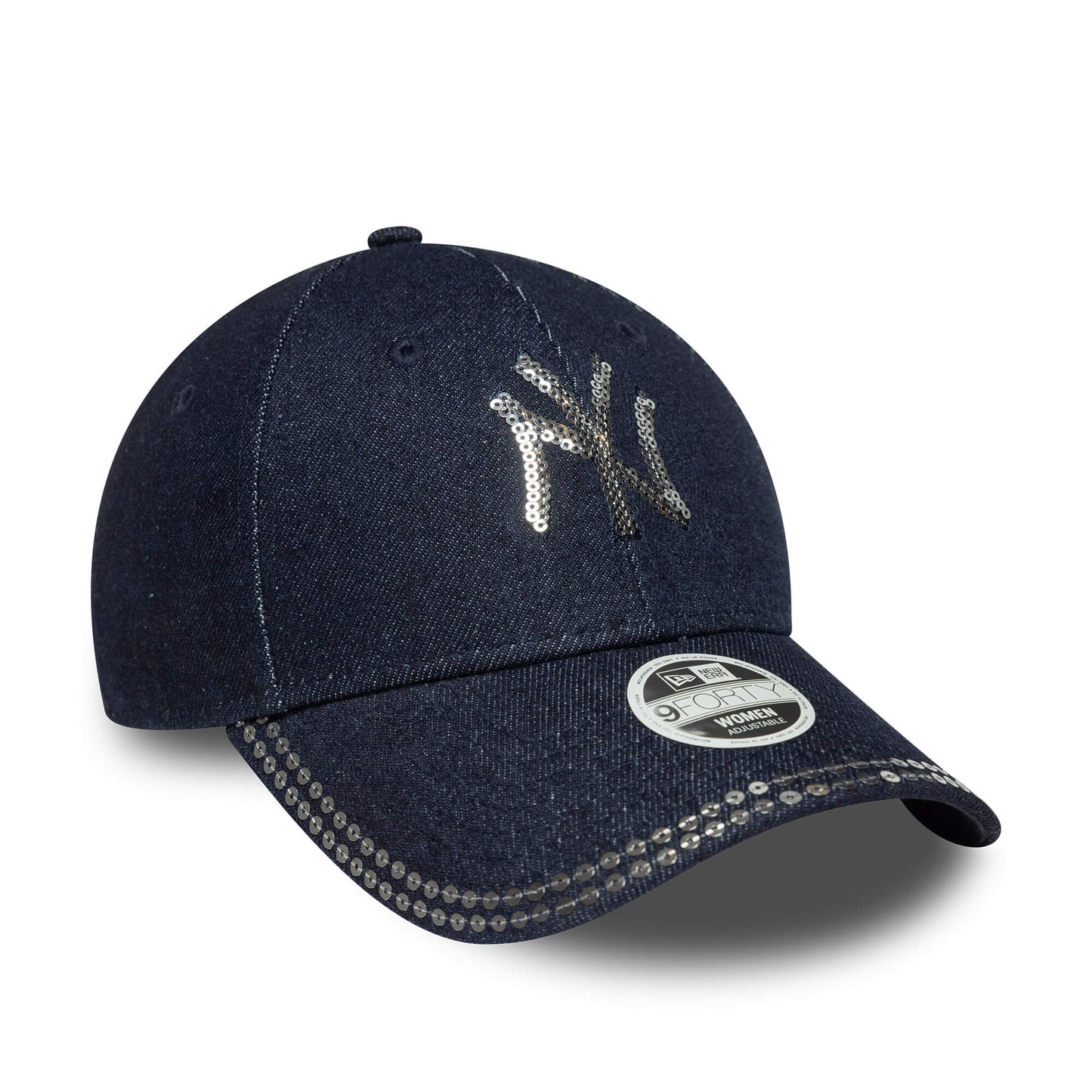 Dámska šiltovka New Era New York Yankees Womens MLB Sequin Dark Blue 9FORTY Adjustable Cap tmavomodrá