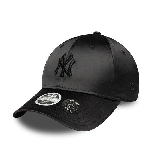 Dámska šiltovka New Era New York Yankees Womens MLB Satin Bow Back Black 9FORTY Adjustable Cap čierna