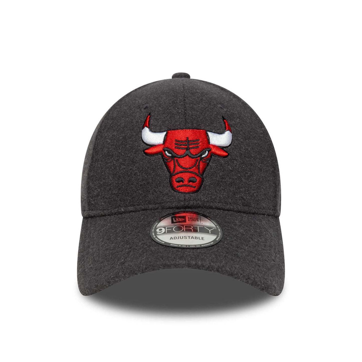 Šiltovka New Era Chicago Bulls NBA Melton Wool Dark Grey 9FORTY Adjustable Cap tmavošedá