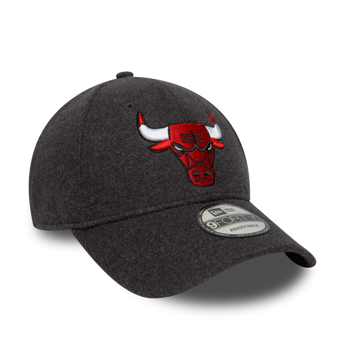 Šiltovka New Era Chicago Bulls NBA Melton Wool Dark Grey 9FORTY Adjustable Cap tmavošedá