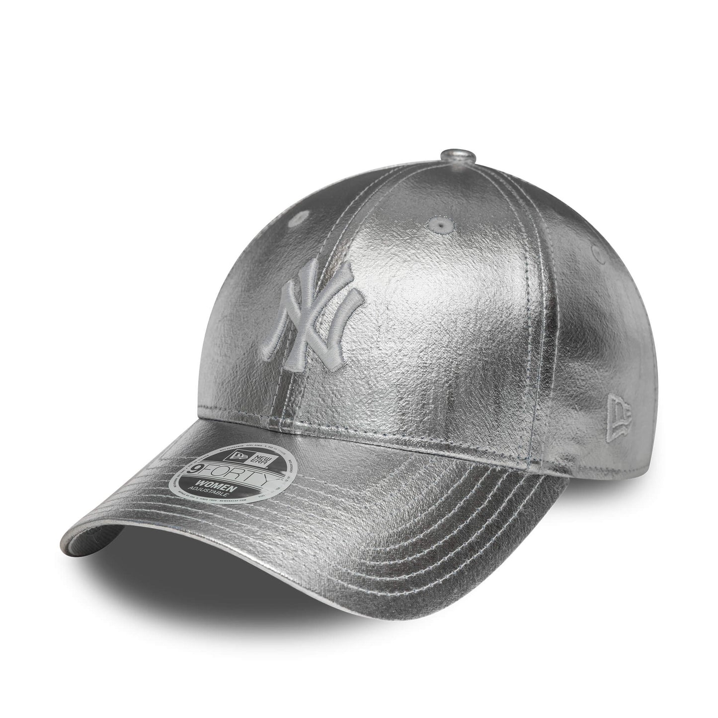 Dámska šiltovka New Era New York Yankees Womens MLB Metallic Silver 9FORTY Adjustable Cap strieborná