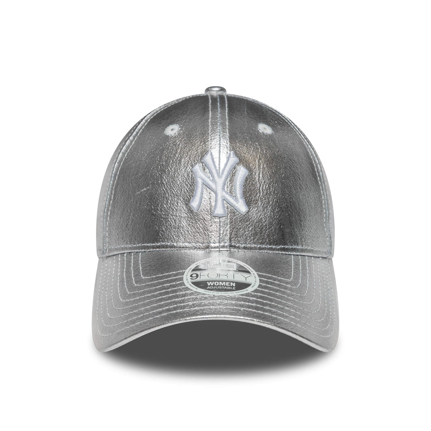 Dámska šiltovka New Era New York Yankees Womens MLB Metallic Silver 9FORTY Adjustable Cap strieborná