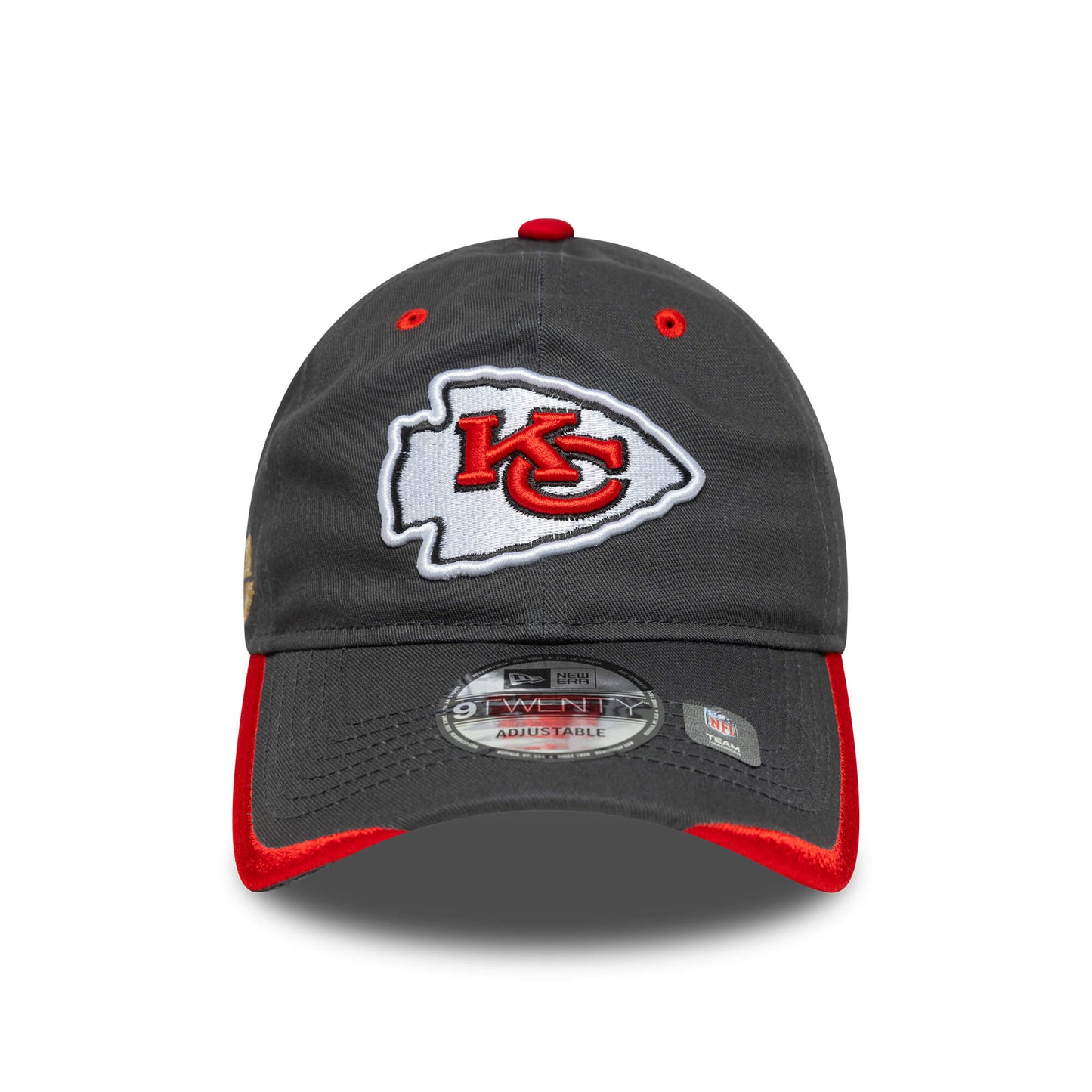 Šiltovka New Era Kansas City Chiefs NFL Charcoal 9TWENTY Adjustable Cap tmavošedá