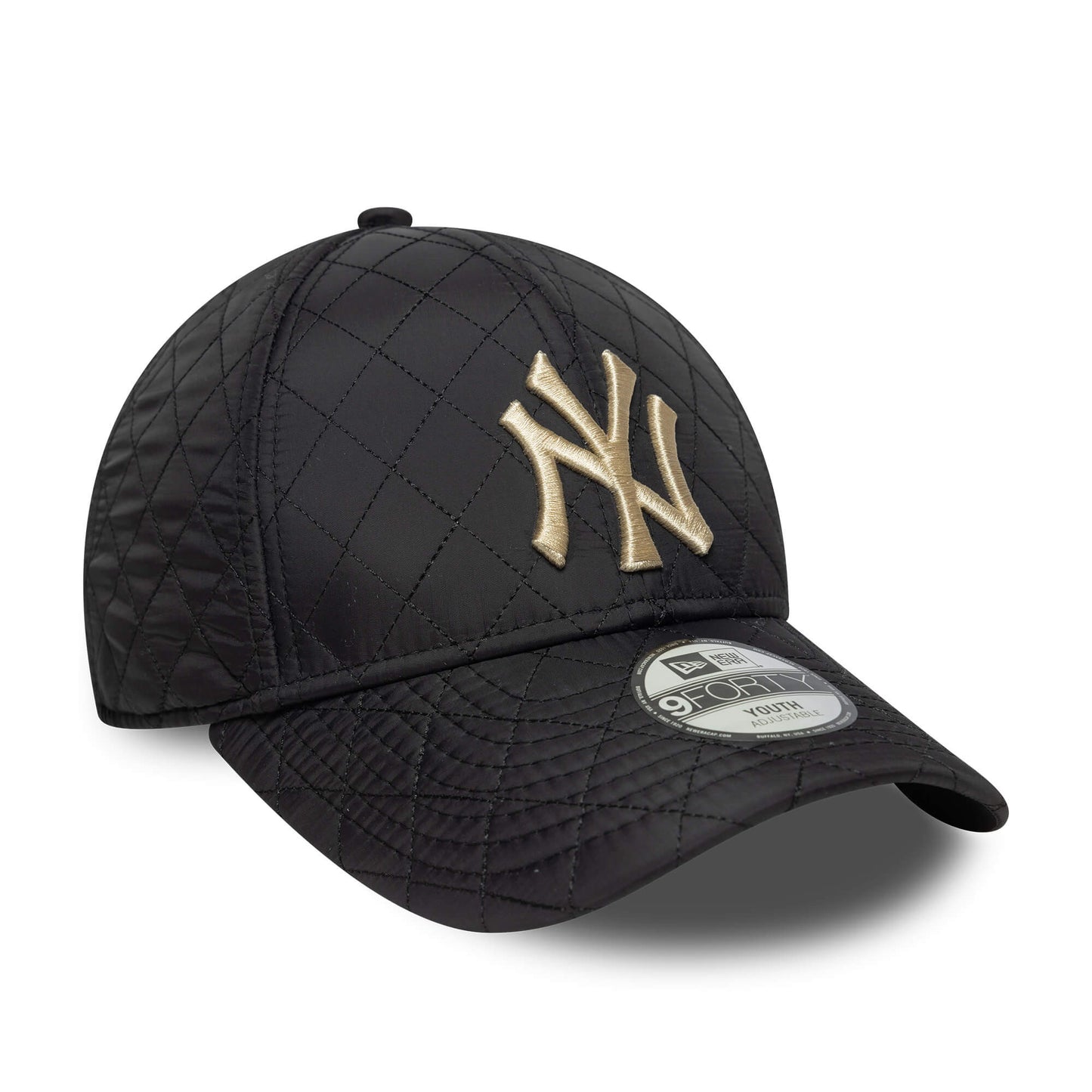 Detská šiltovka New Era New York Yankees Youth MLB Quilted Black 9FORTY Adjustable Cap čierna