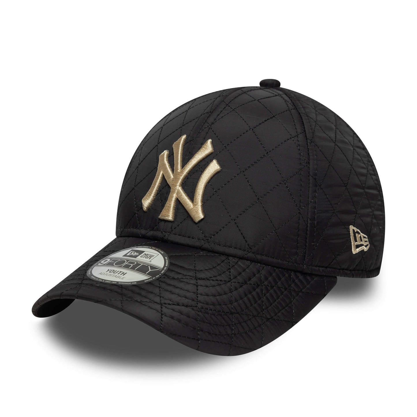 Detská šiltovka New Era New York Yankees Youth MLB Quilted Black 9FORTY Adjustable Cap čierna