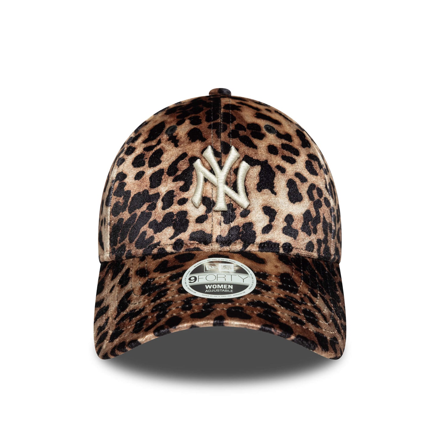 Dámska šiltovka New Era New York Yankees Womens MLB Leo Velour Dark Brown 9FORTY Adjustable Cap hnedá