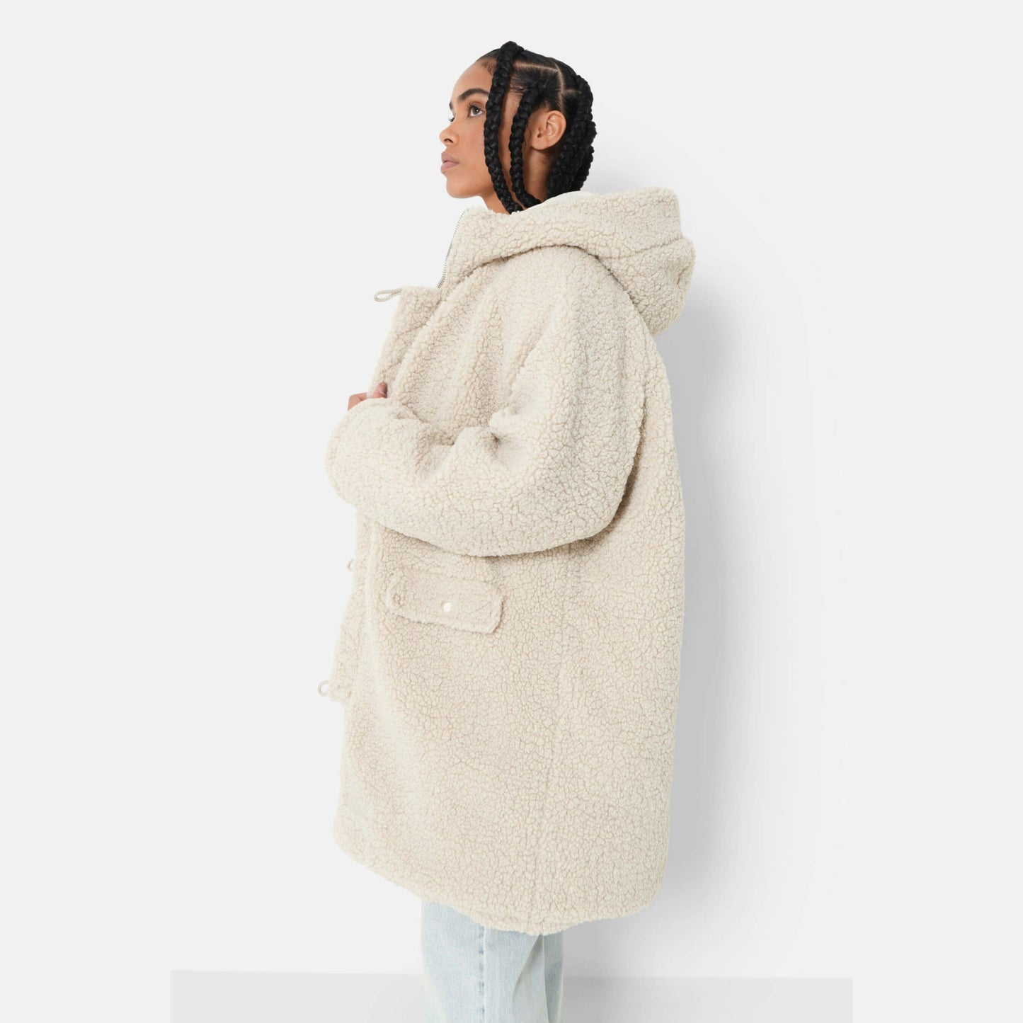 Sixth June Reversible Coat W/ Borg Linin Off White