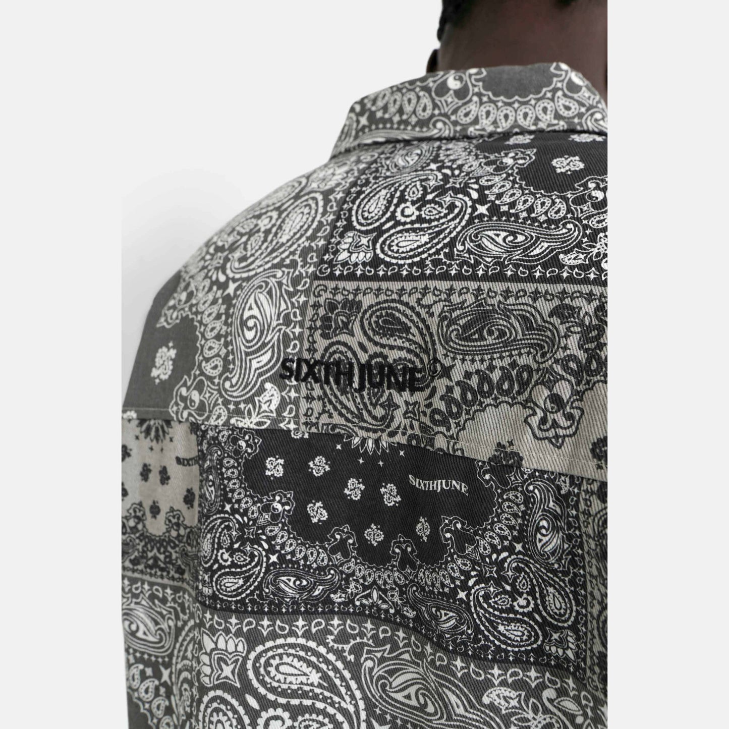 Sixth June Bandana Patchwork Jacket Black/White