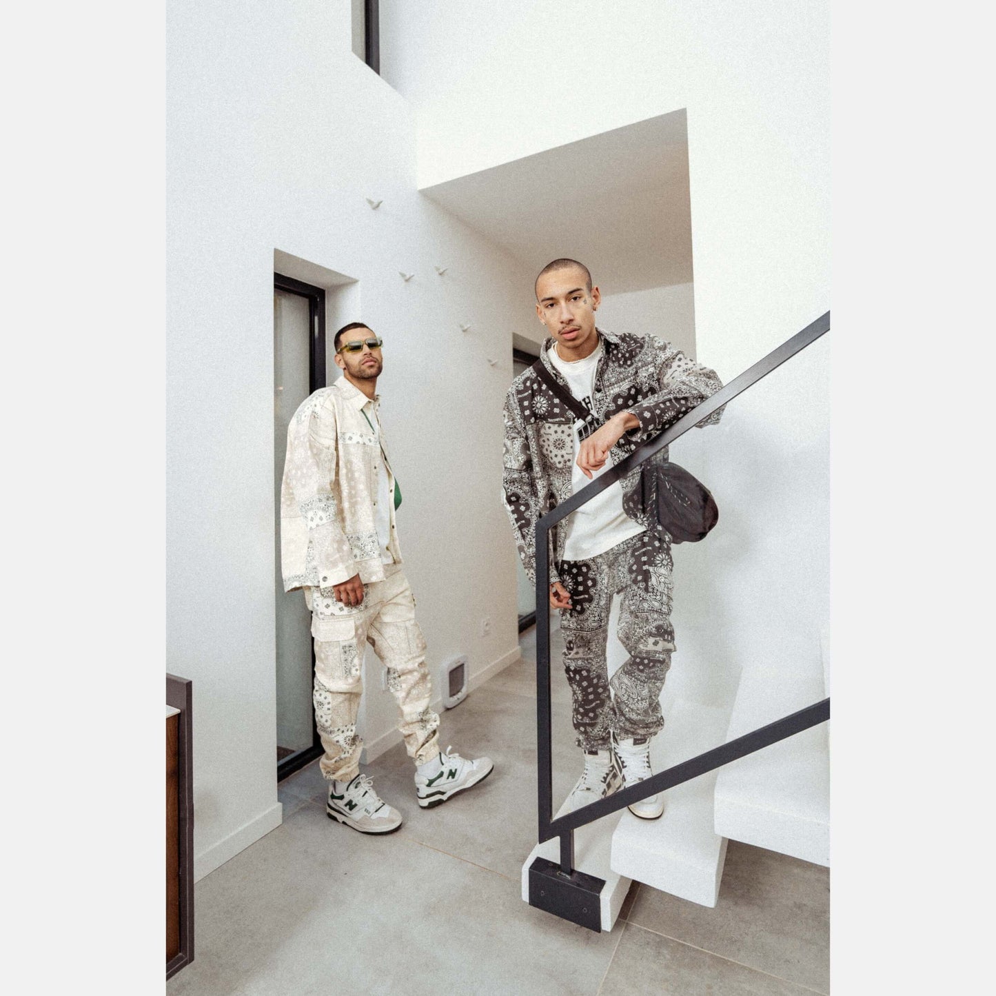 Sixth June Bandana Patchwork Jacket Black/White