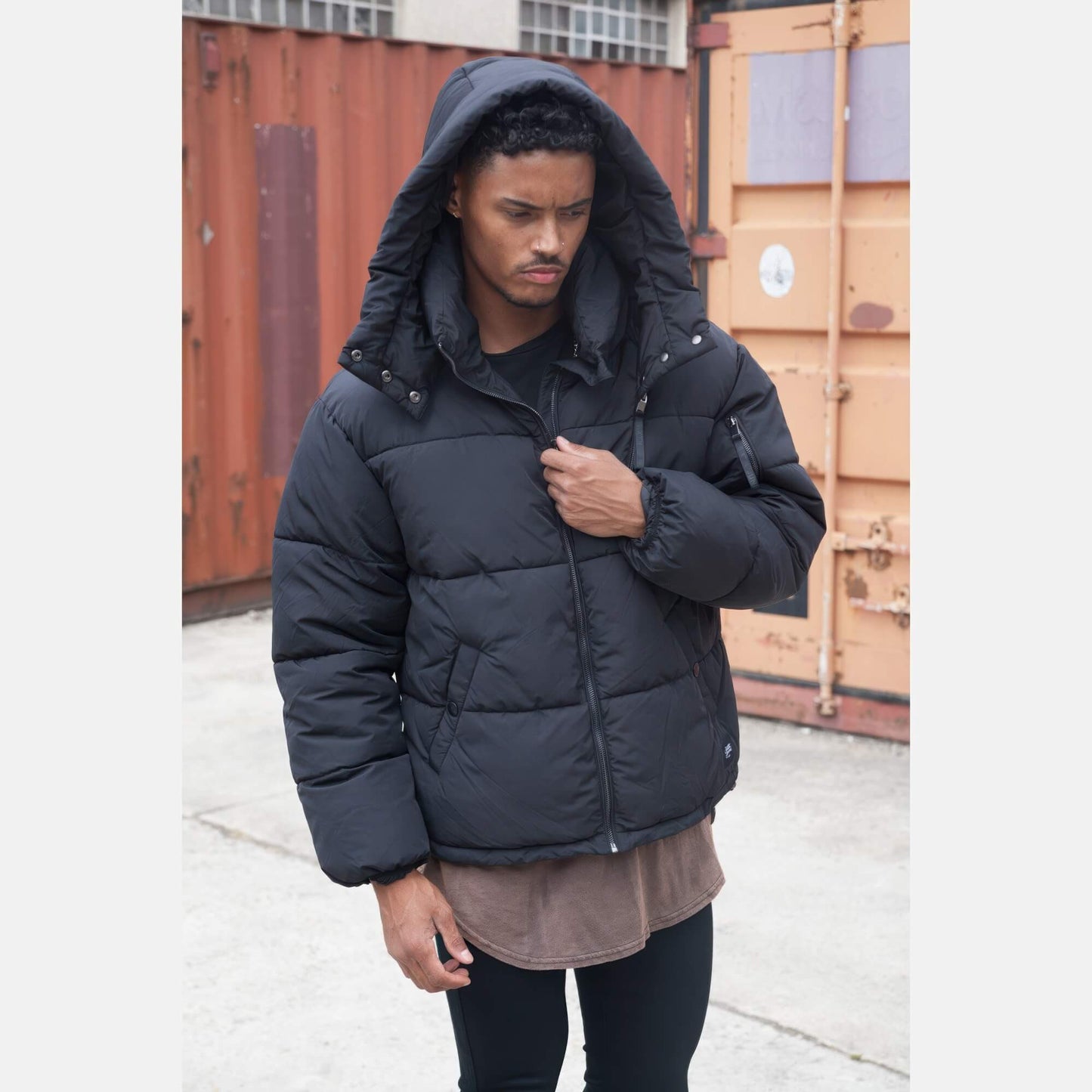 Sixth June Puffer Jacket Black