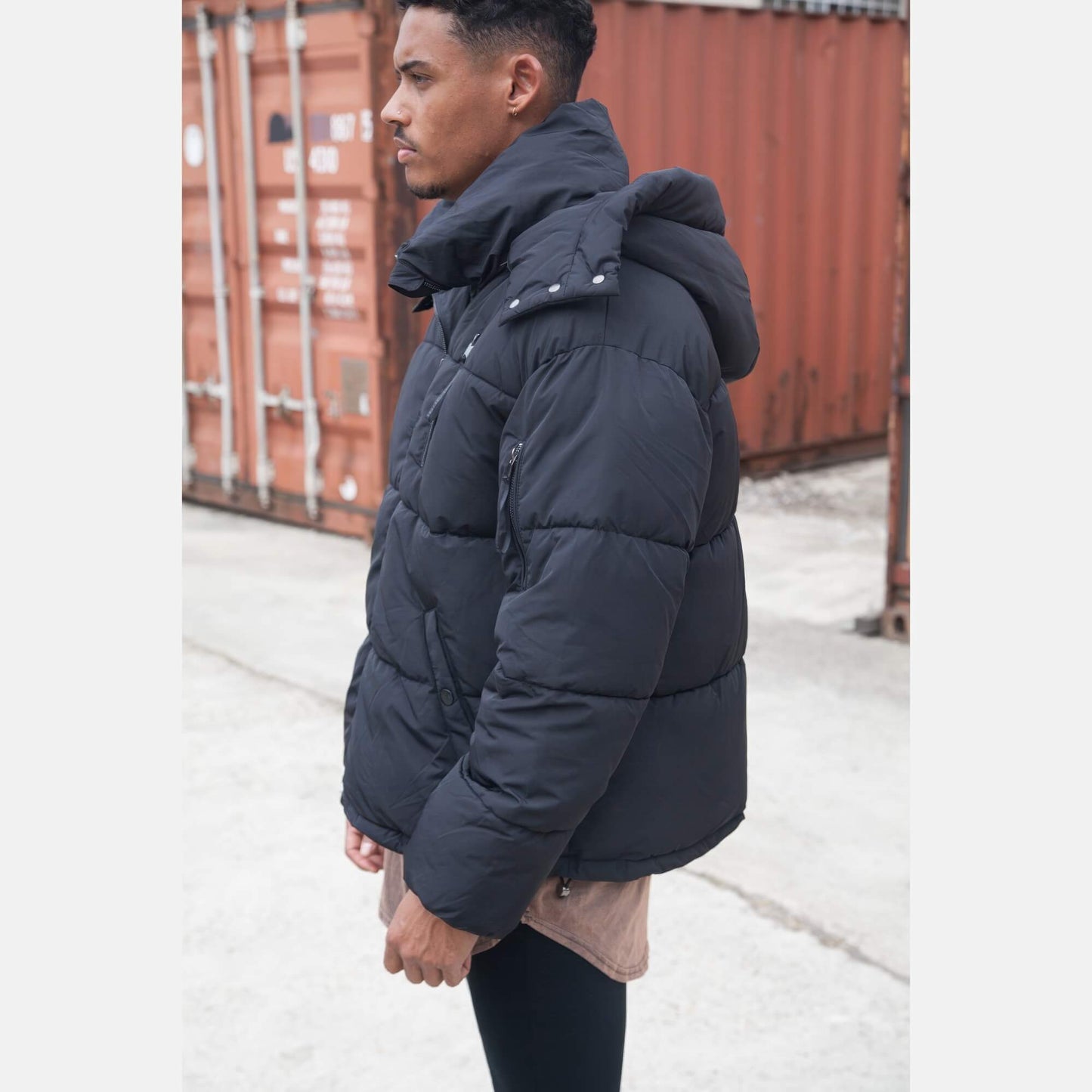 Sixth June Puffer Jacket Black