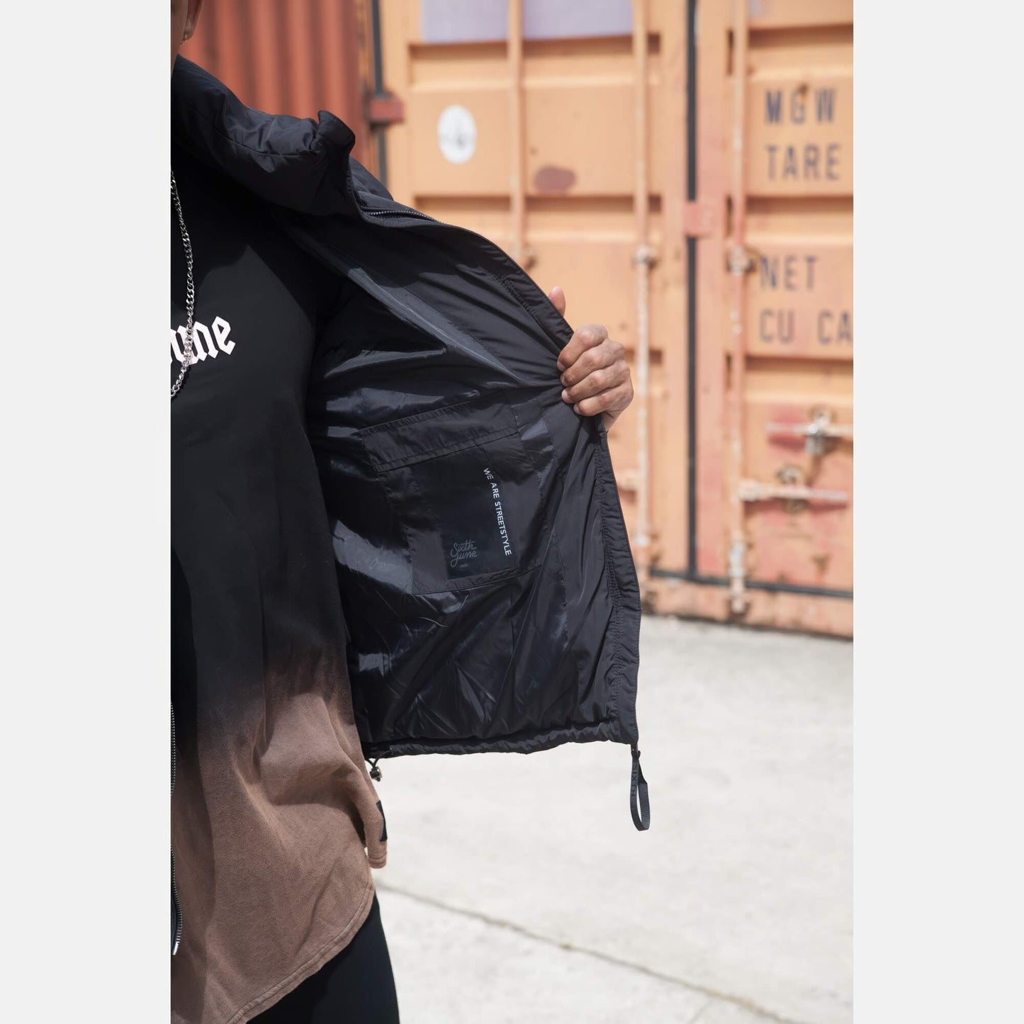 Sixth June Puffer Jacket Black
