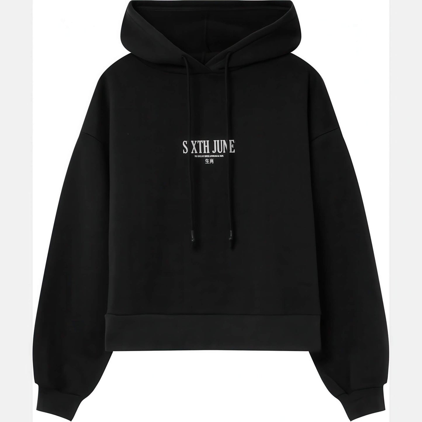 Sixth June Chinese Zodiac Signs Hoodie Black