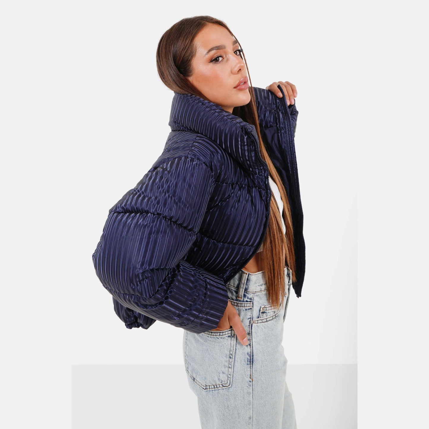 Sixth June Iridescent Downjacket Navy