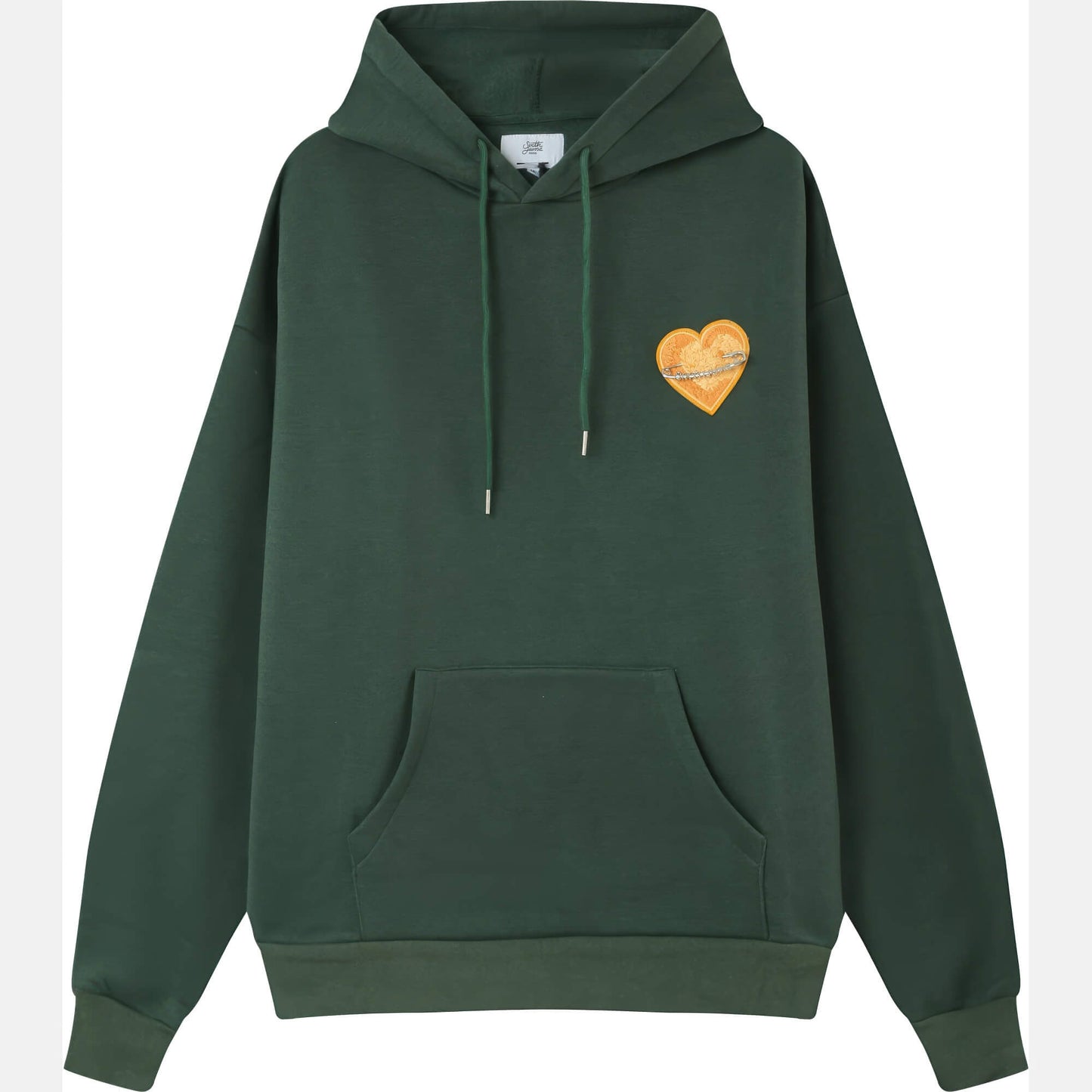 Sixth June Heart Pinned Hoodie Green