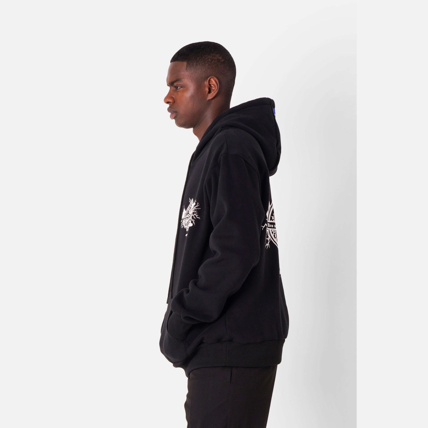 Sixth June As Printed Hoodie Black