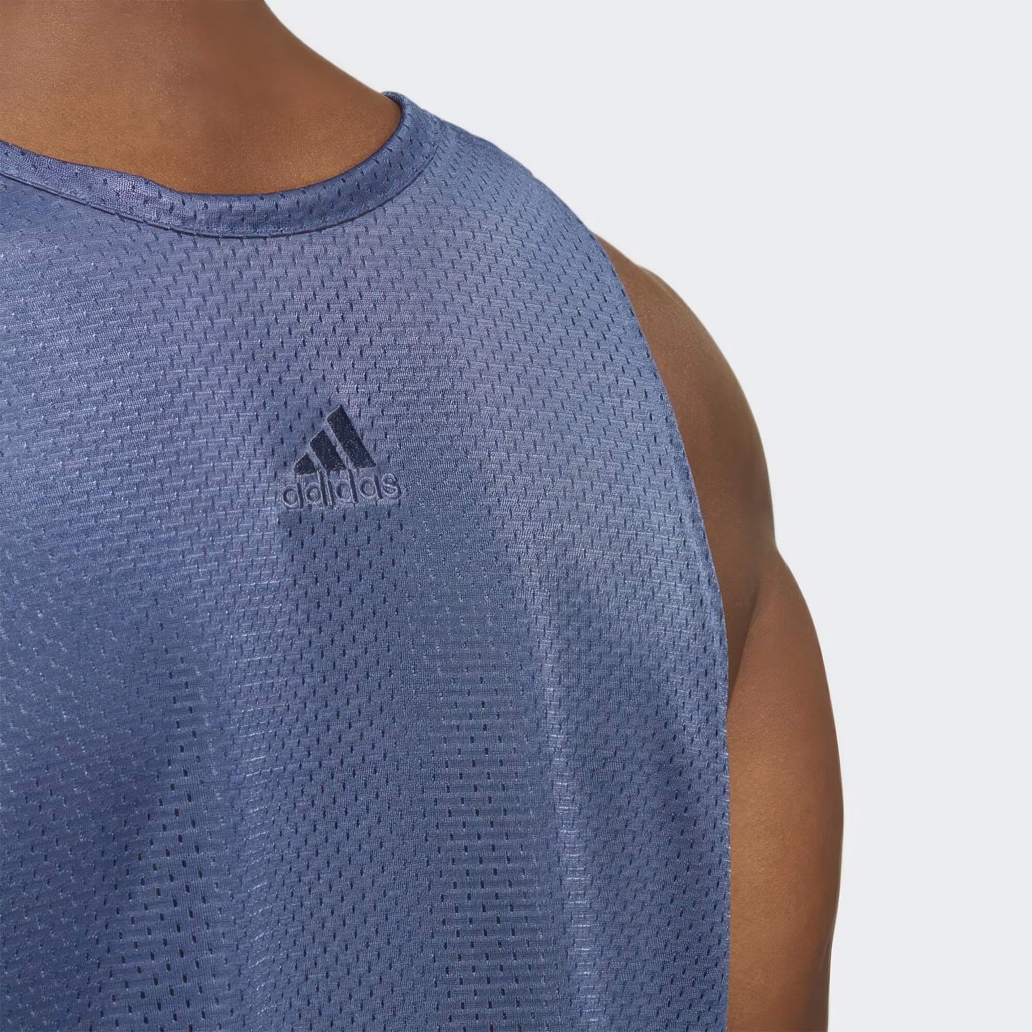 Adidas Men Worldwide Hoops Creator 365 Tank Top Black/Blue