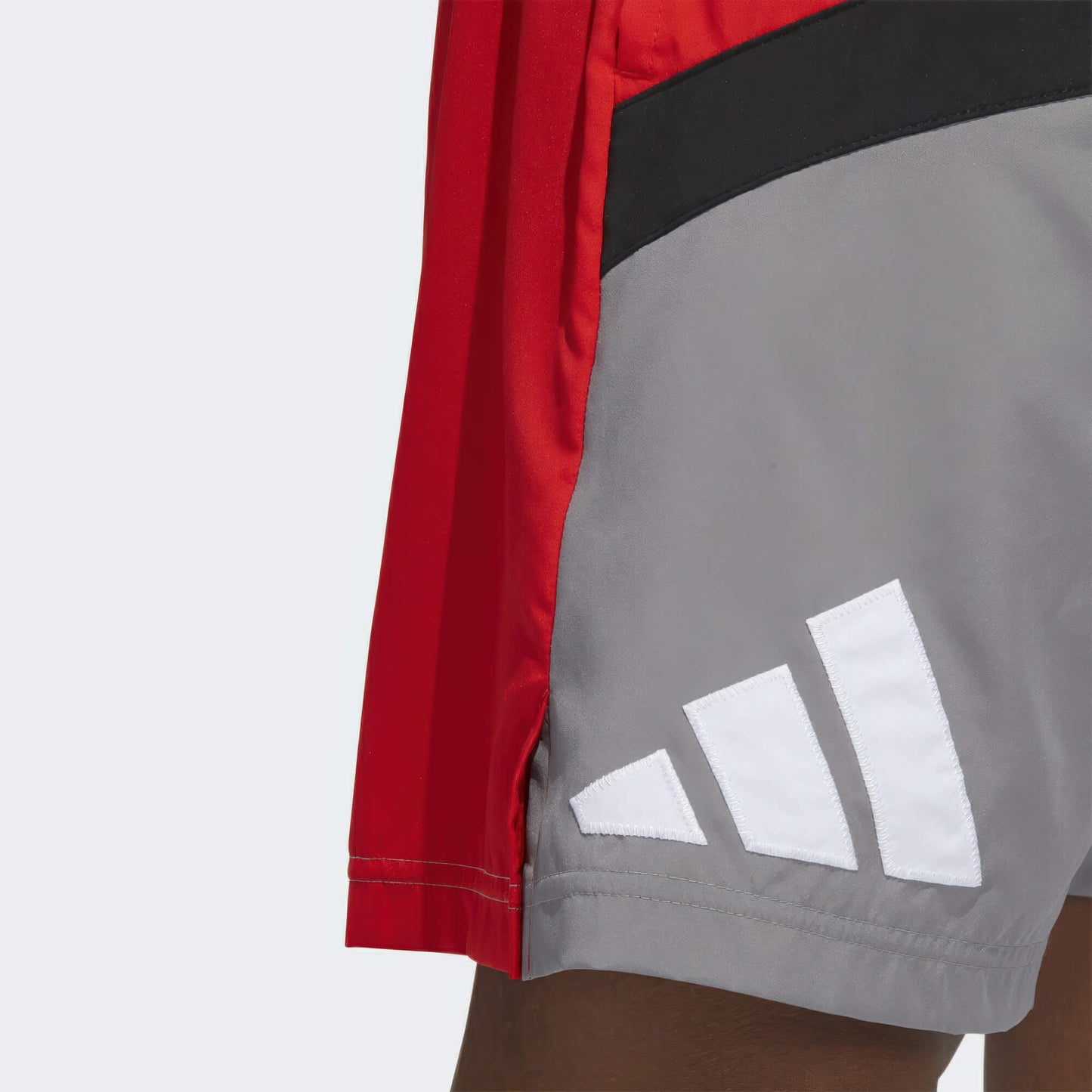 Adidas Men Galaxy Basketball Shorts Grey/Black/Red