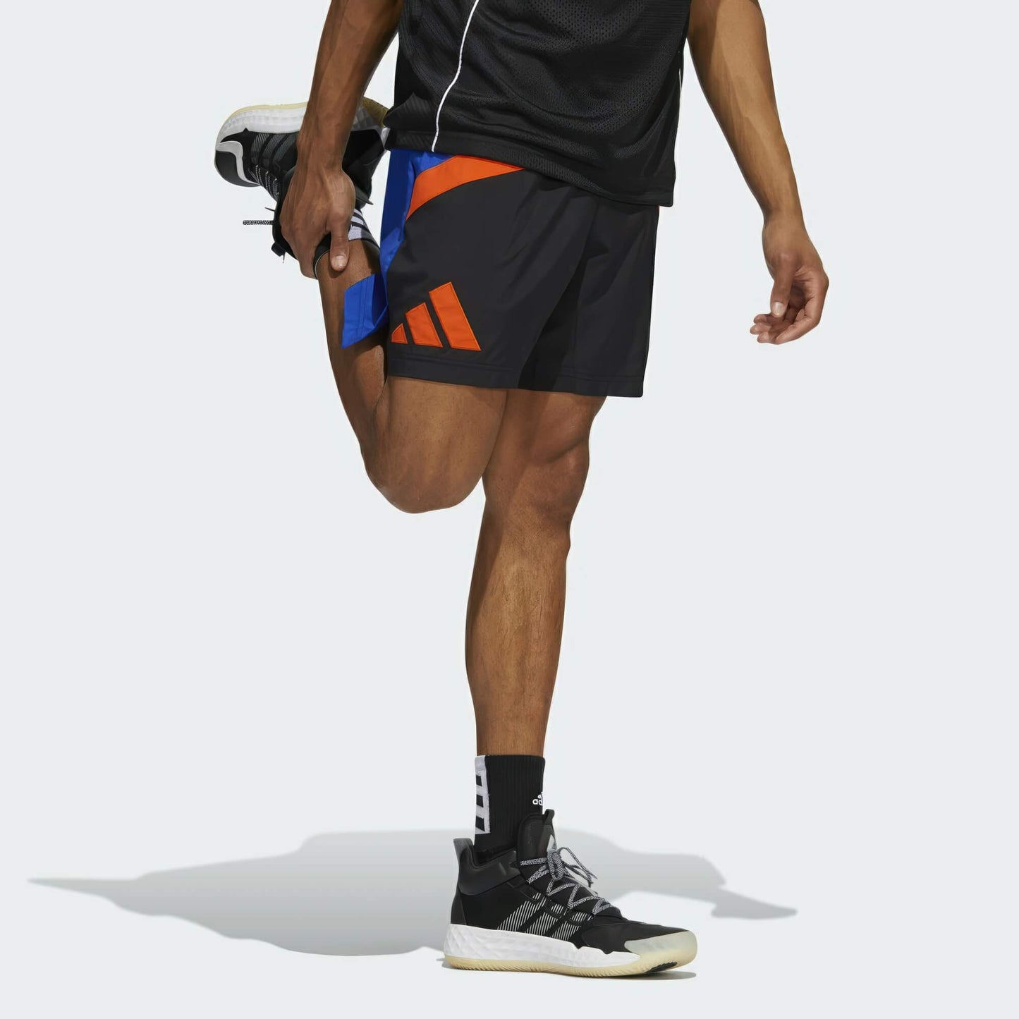 Adidas Men Galaxy Basketball Shorts Blue/Orange/Royal Blue