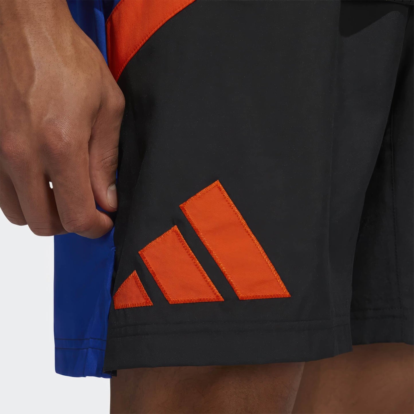 Adidas Men Galaxy Basketball Shorts Blue/Orange/Royal Blue