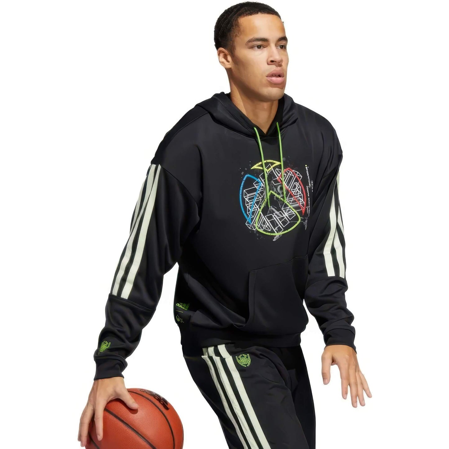 Adidas Men Donovan Mitchell Hoodie Black