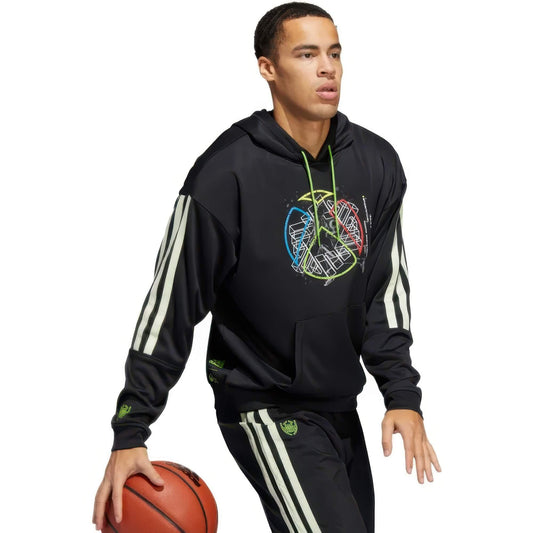 Adidas Men Donovan Mitchell Hoodie Black