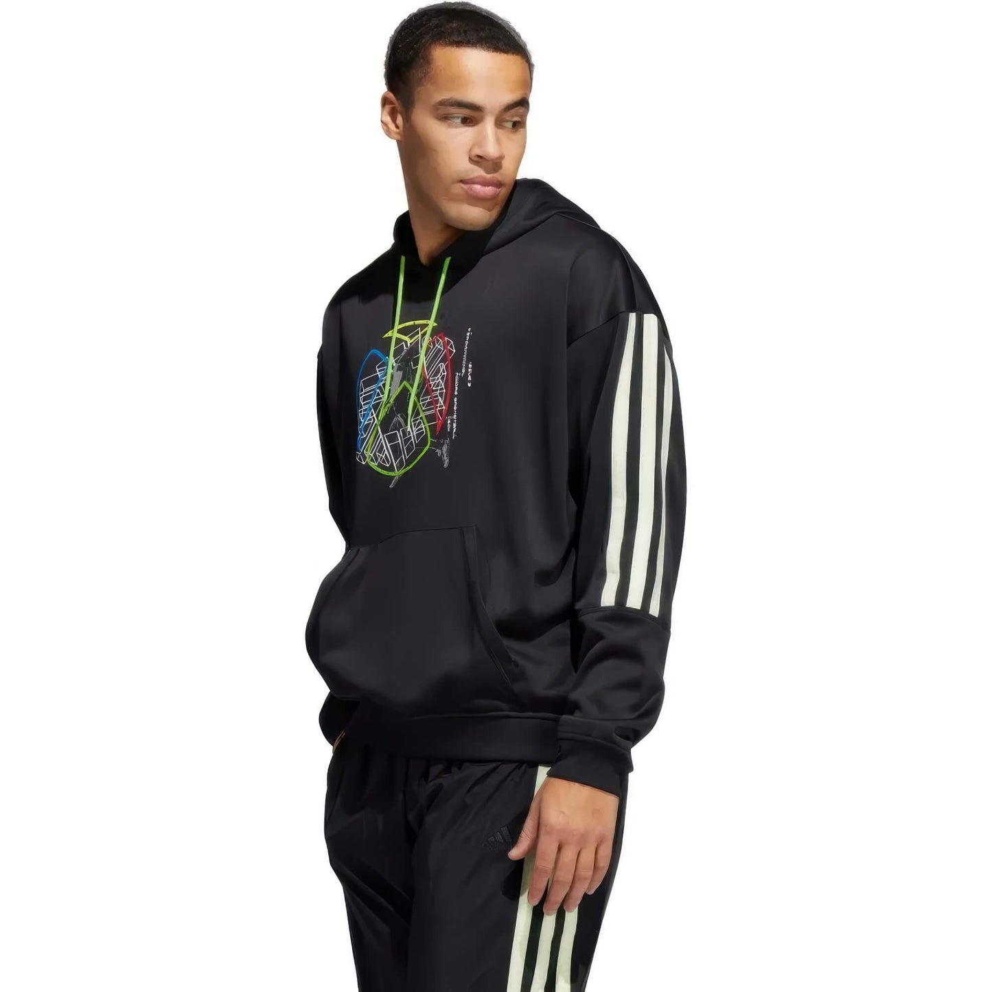 Adidas Men Donovan Mitchell Hoodie Black