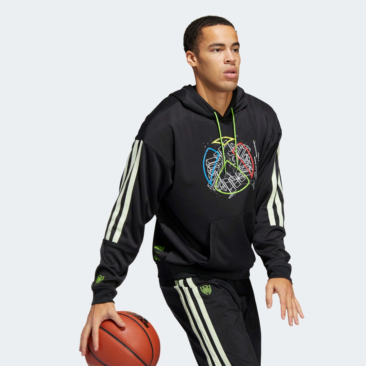 Adidas Men Donovan Mitchell Hoodie Black