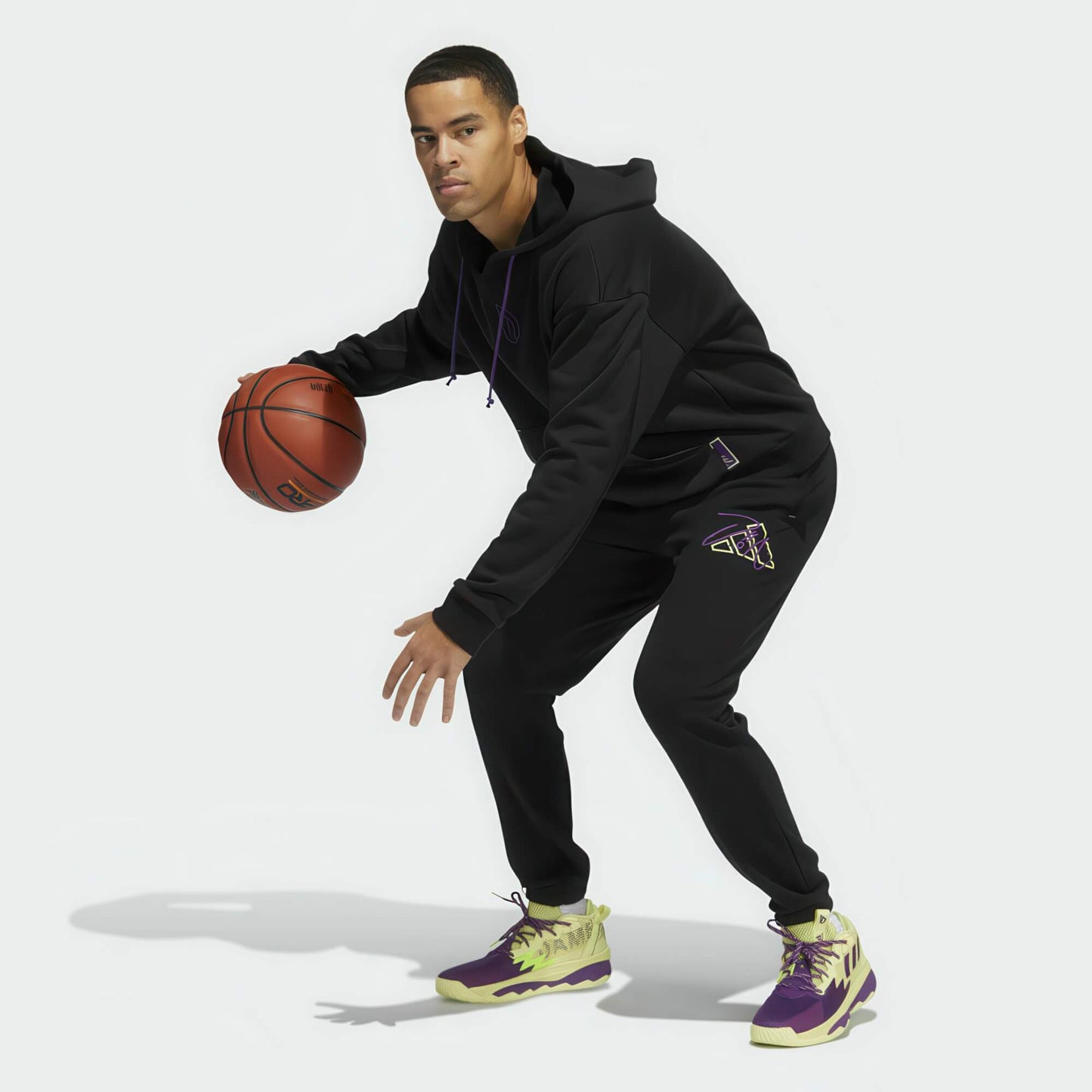 Adidas Men Dame 8 Innovation Hoodie Black