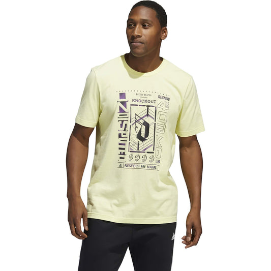 Adidas Men Dame Knockout Campion T-Shirt yellow