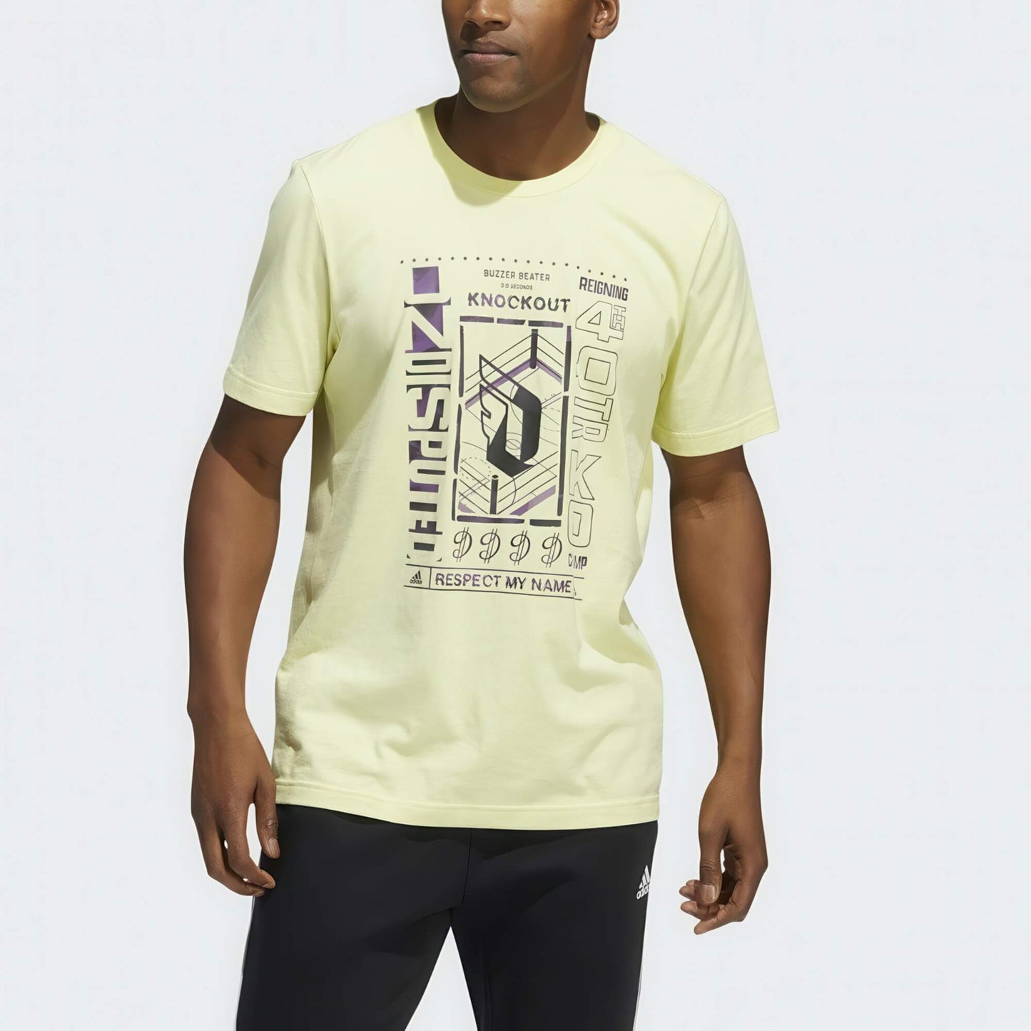 Adidas Men Dame Knockout Campion T-Shirt yellow