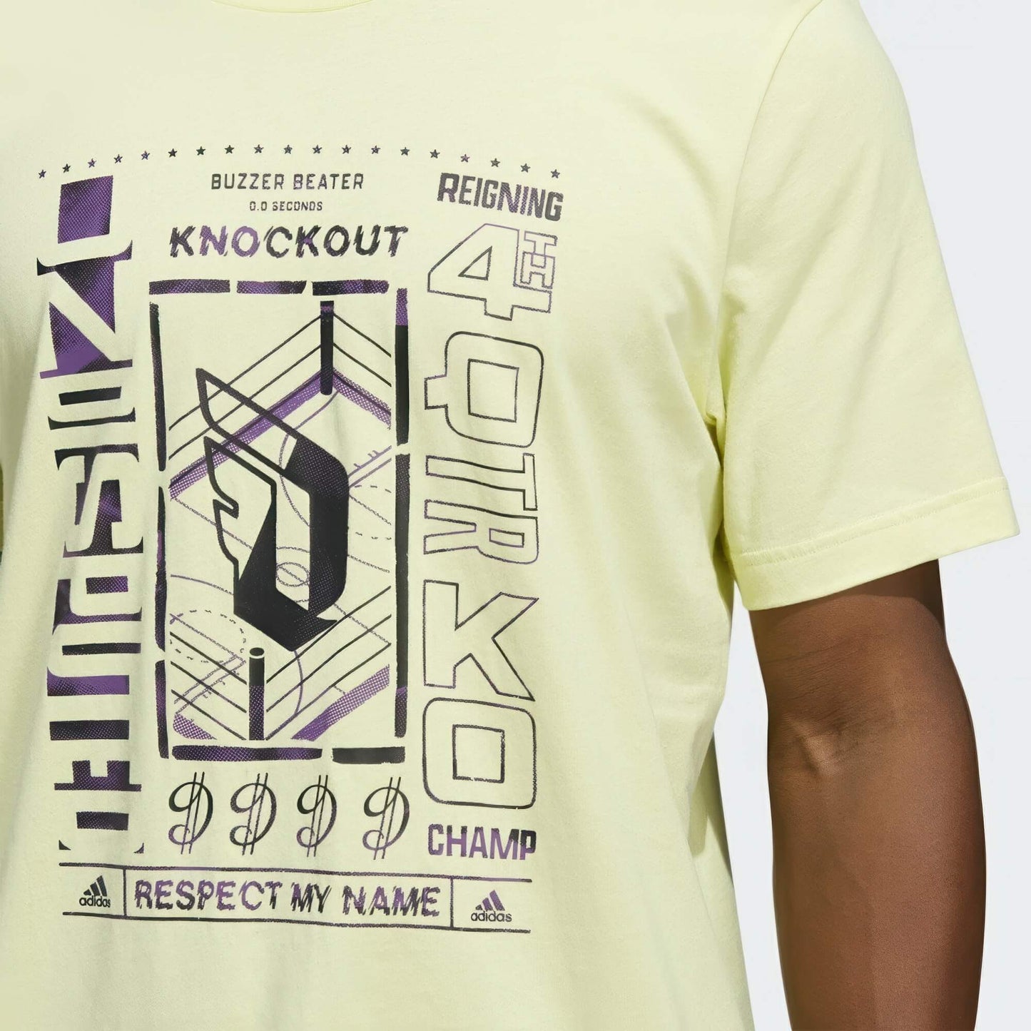 Adidas Men Dame Knockout Campion T-Shirt yellow