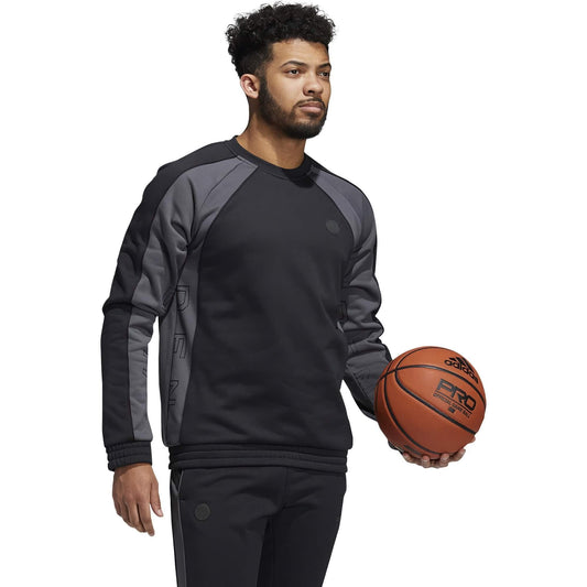 Adidas Men Harden Foundation Crew Sweatshirt Black/Grey
