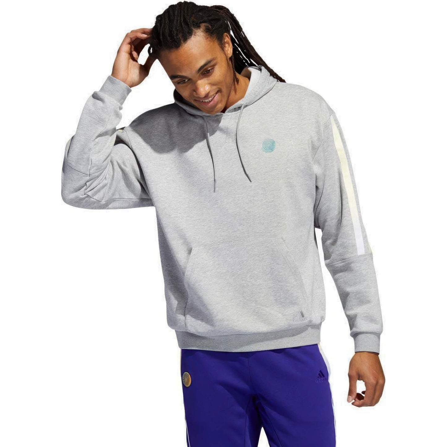 Adidas Men Donovan Mitchell PO Hoodie Grey