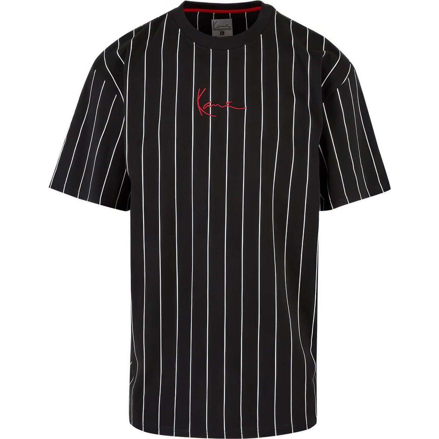 Karl Kani KK Small Signature Pinstripe Tee black/white