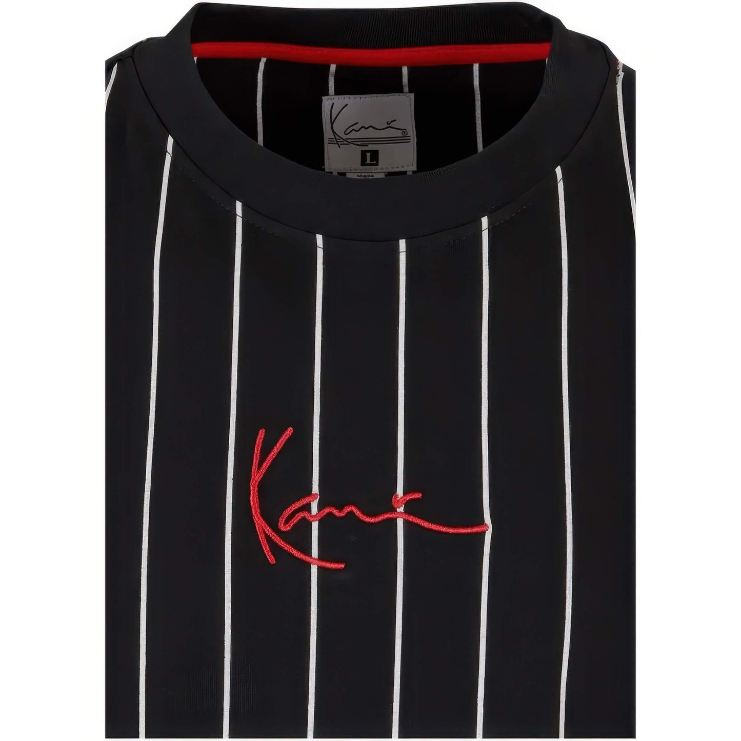 Karl Kani KK Small Signature Pinstripe Tee black/white