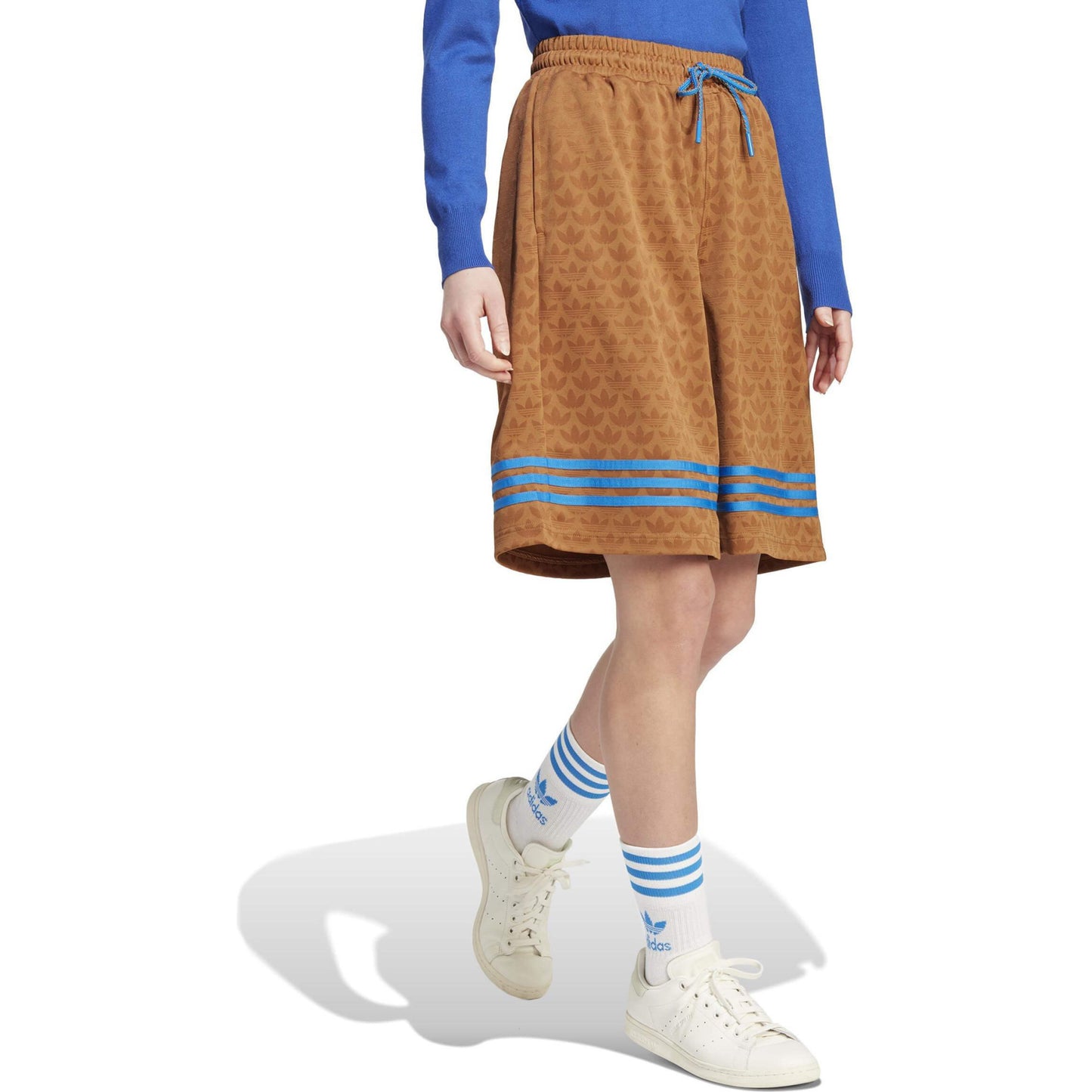 Adidas Wmns Basketball Mono Shorts Brown/Blue