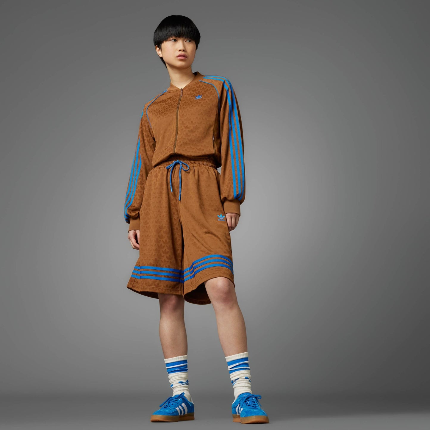 Adidas Wmns Basketball Mono Shorts Brown/Blue