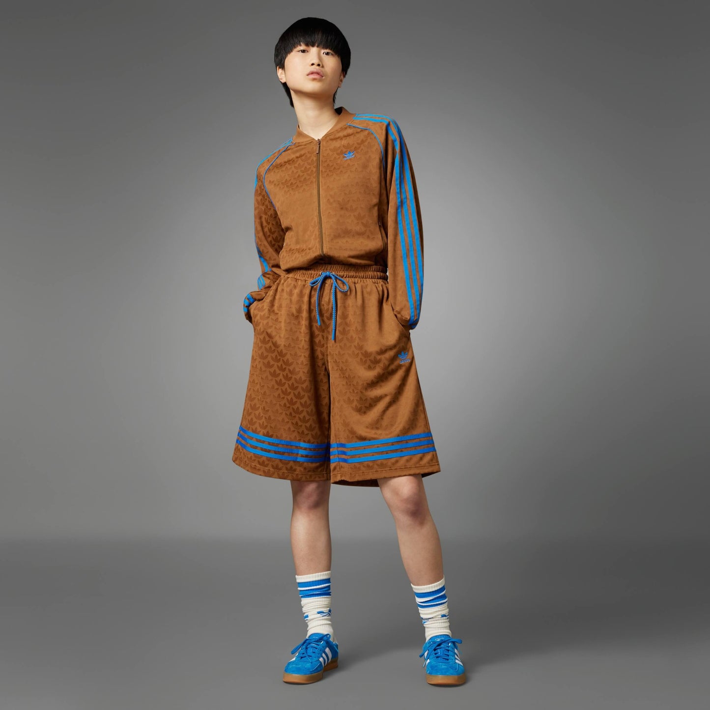 Adidas Wmns Basketball Mono Shorts Brown/Blue