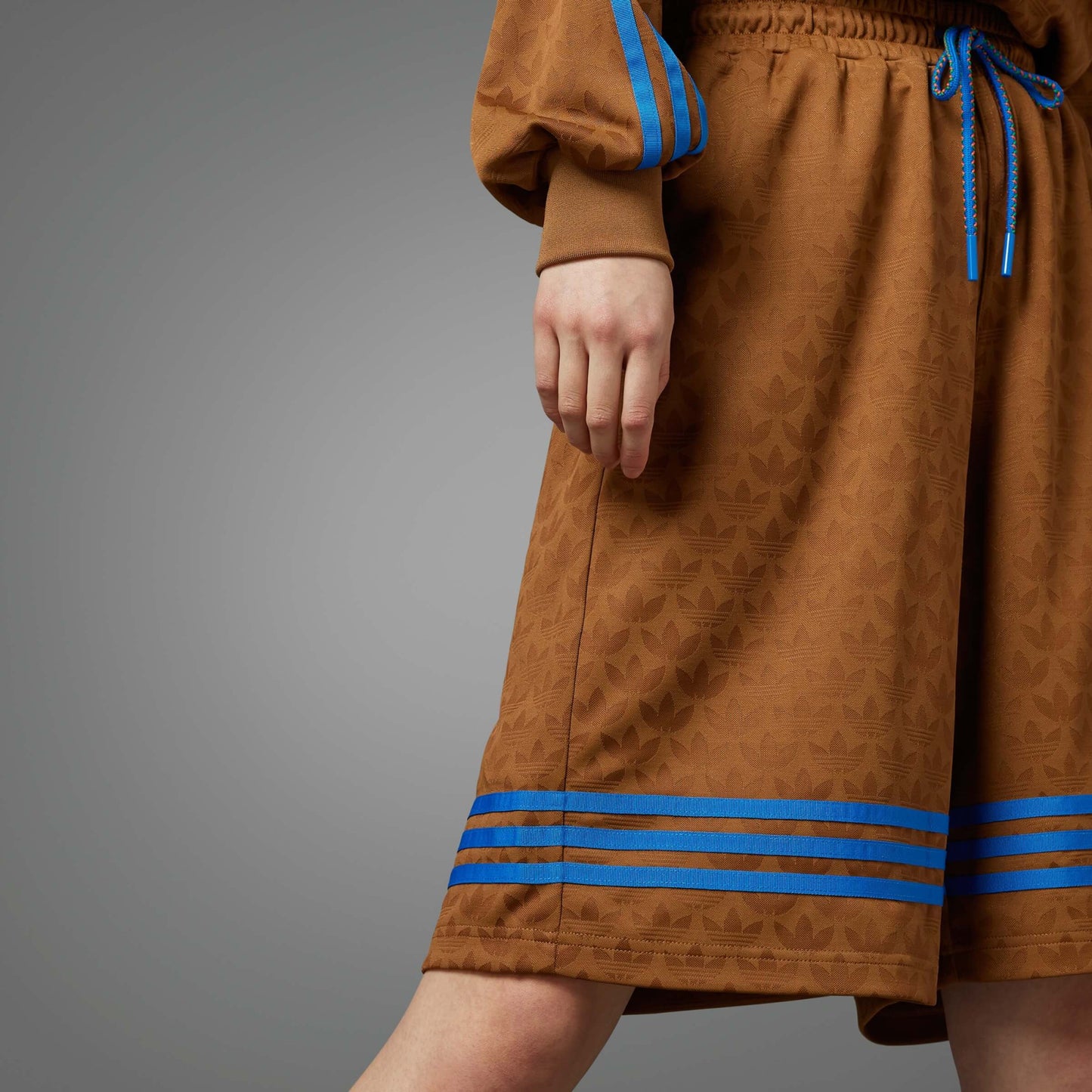 Adidas Wmns Basketball Mono Shorts Brown/Blue